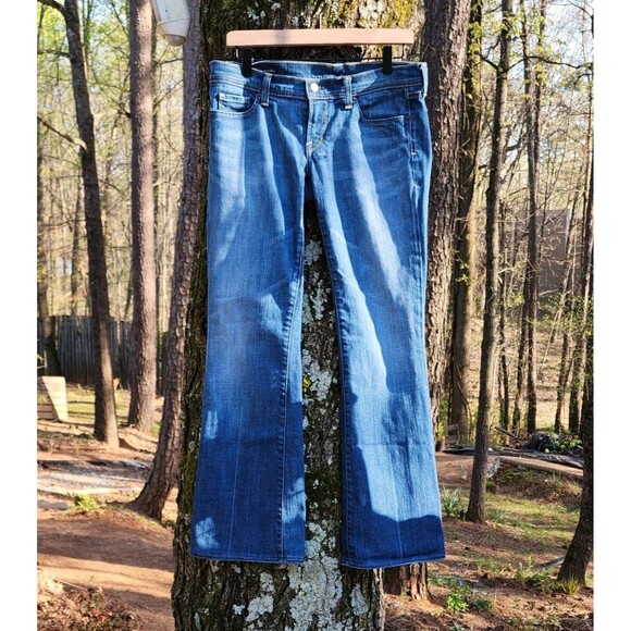 Citizens of Humanity Jeans Size 30 Ingrid 002 Stretch Low Waist Flare Blue denim - Picture 3 of 15